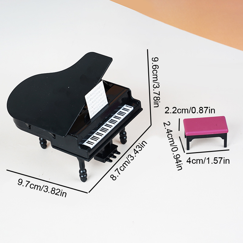 1:12 Dollhouse Miniature Piano - Musical Instrument Piano recension och pris