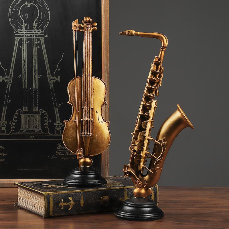 Vintage Violin Saxophone Model - Musical Instrument Fagot recension och pris
