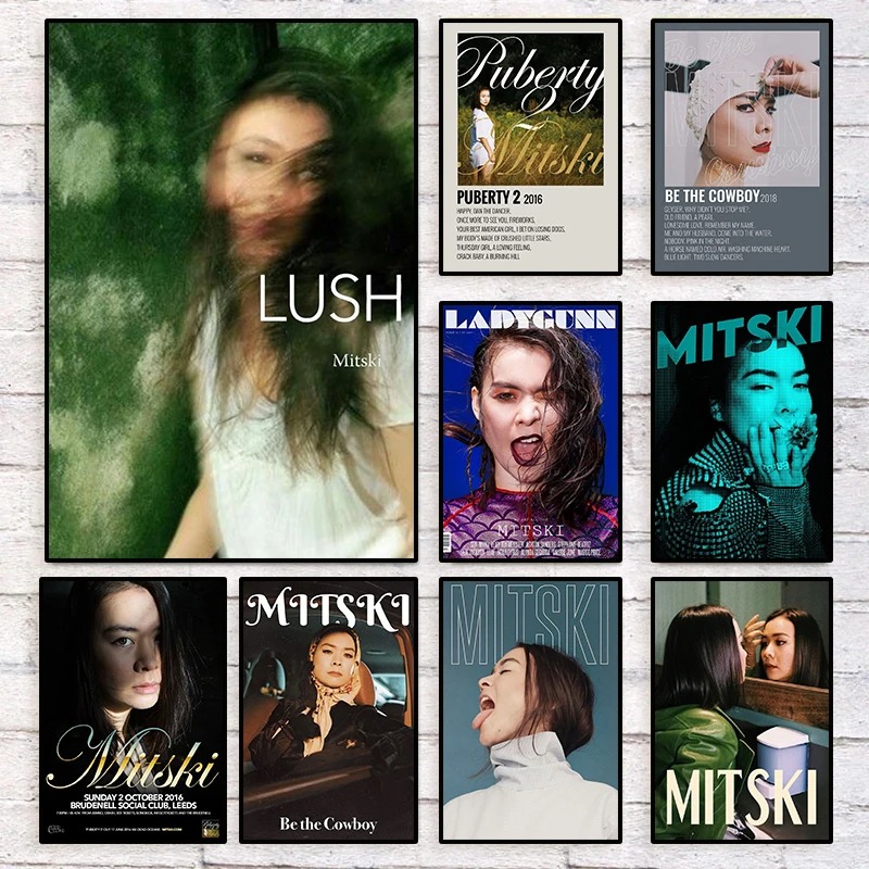 American Pop Singer MITSKI Art - Musical Instrument Painting recension och pris