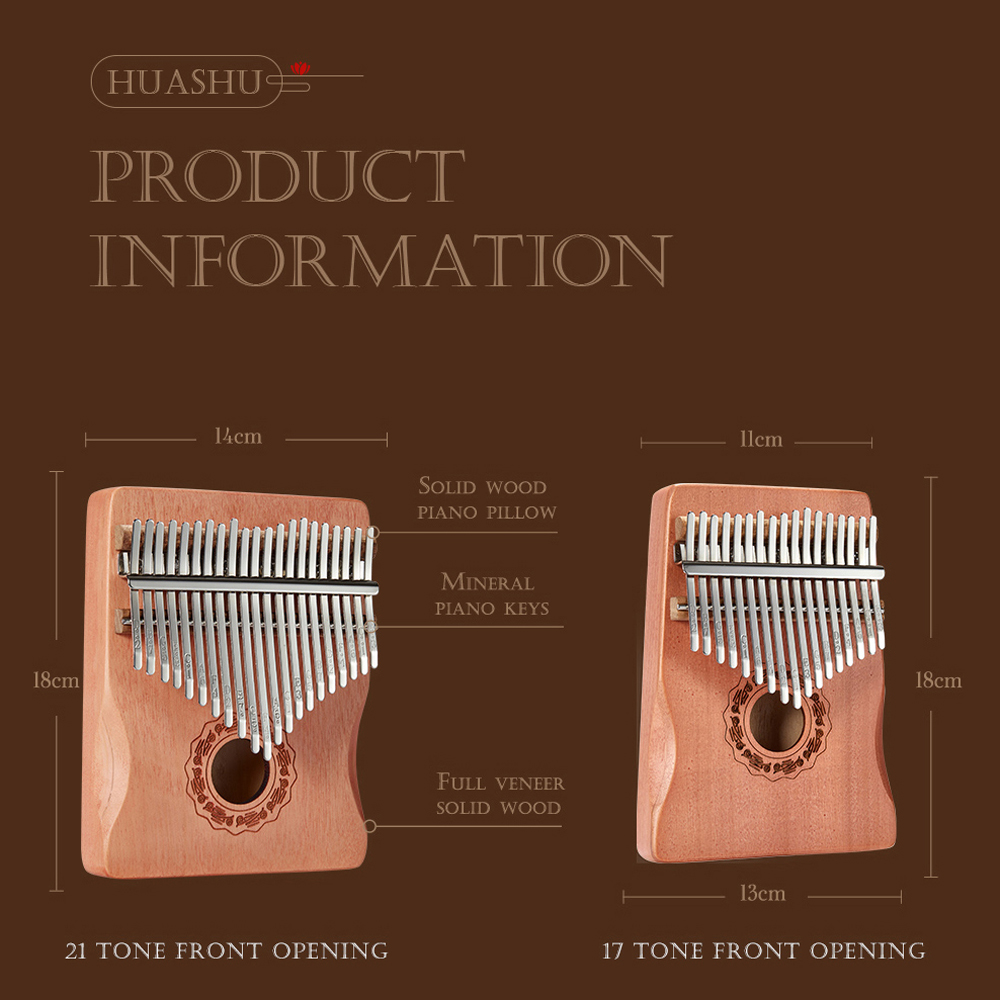 Hluru 17 Key Kalimba Finger Pi - Musical Instrument Piano recension och pris