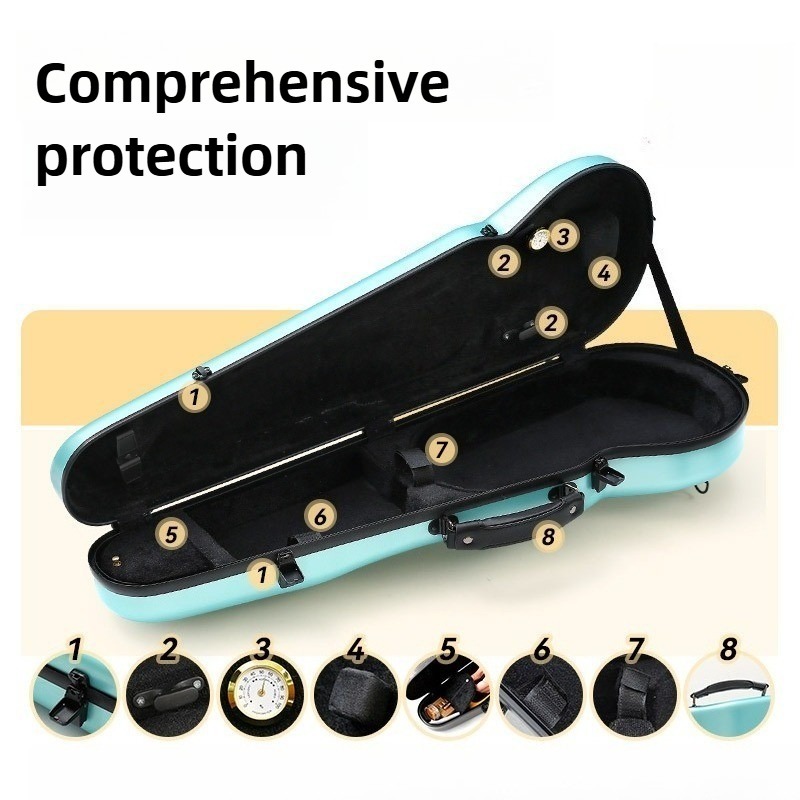 Carbon Fiber Violin Case Anti  - Musical Instrument Sounds recension och pris