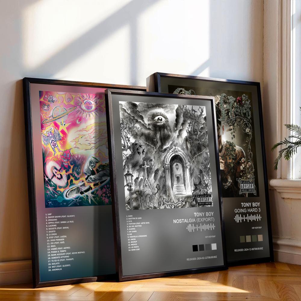 Tony Boy  Poster Music Album C - Musical Instrument Painting recension och pris