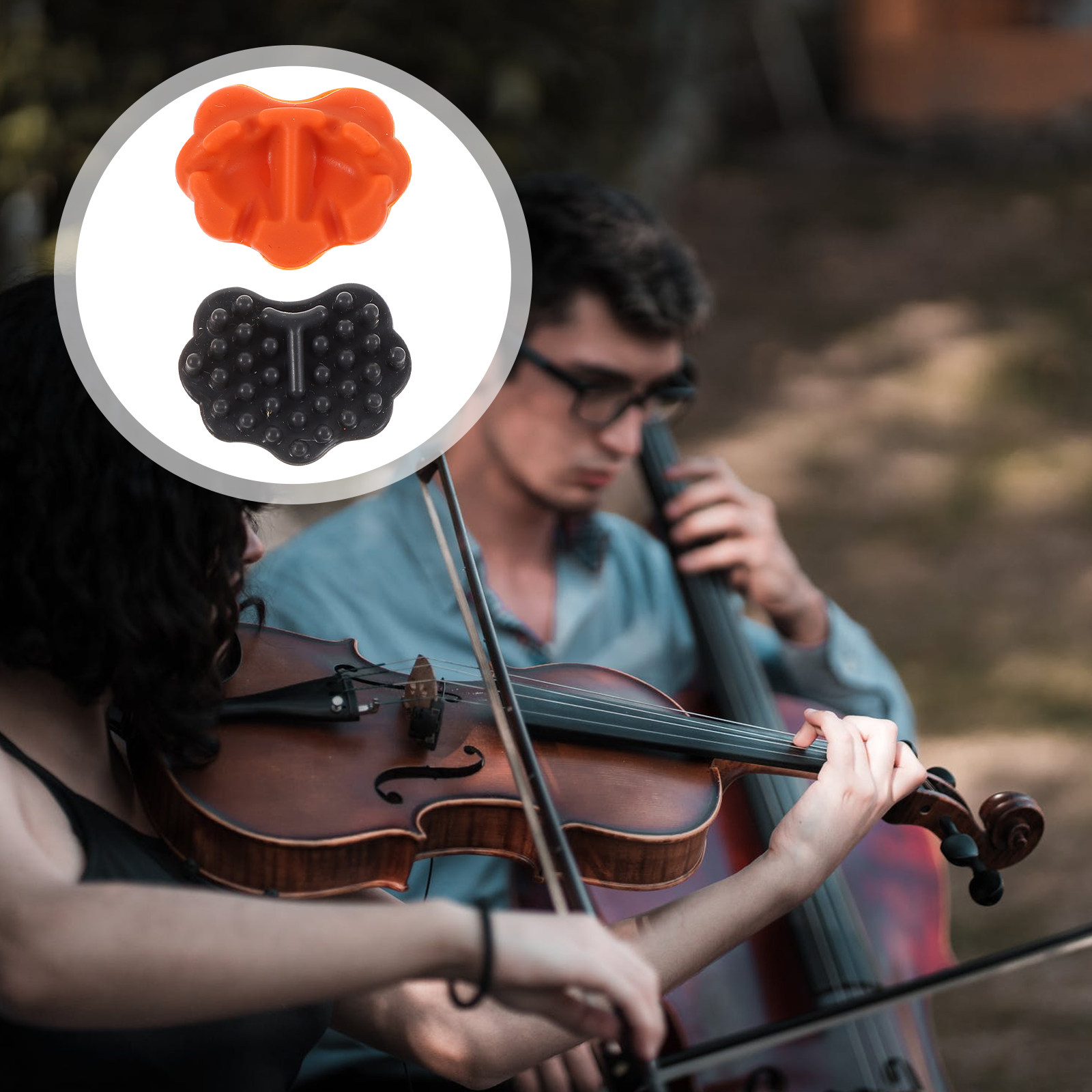 2Pcs Erhu Practice Mute Compos - Musical Instrument Sounds recension och pris