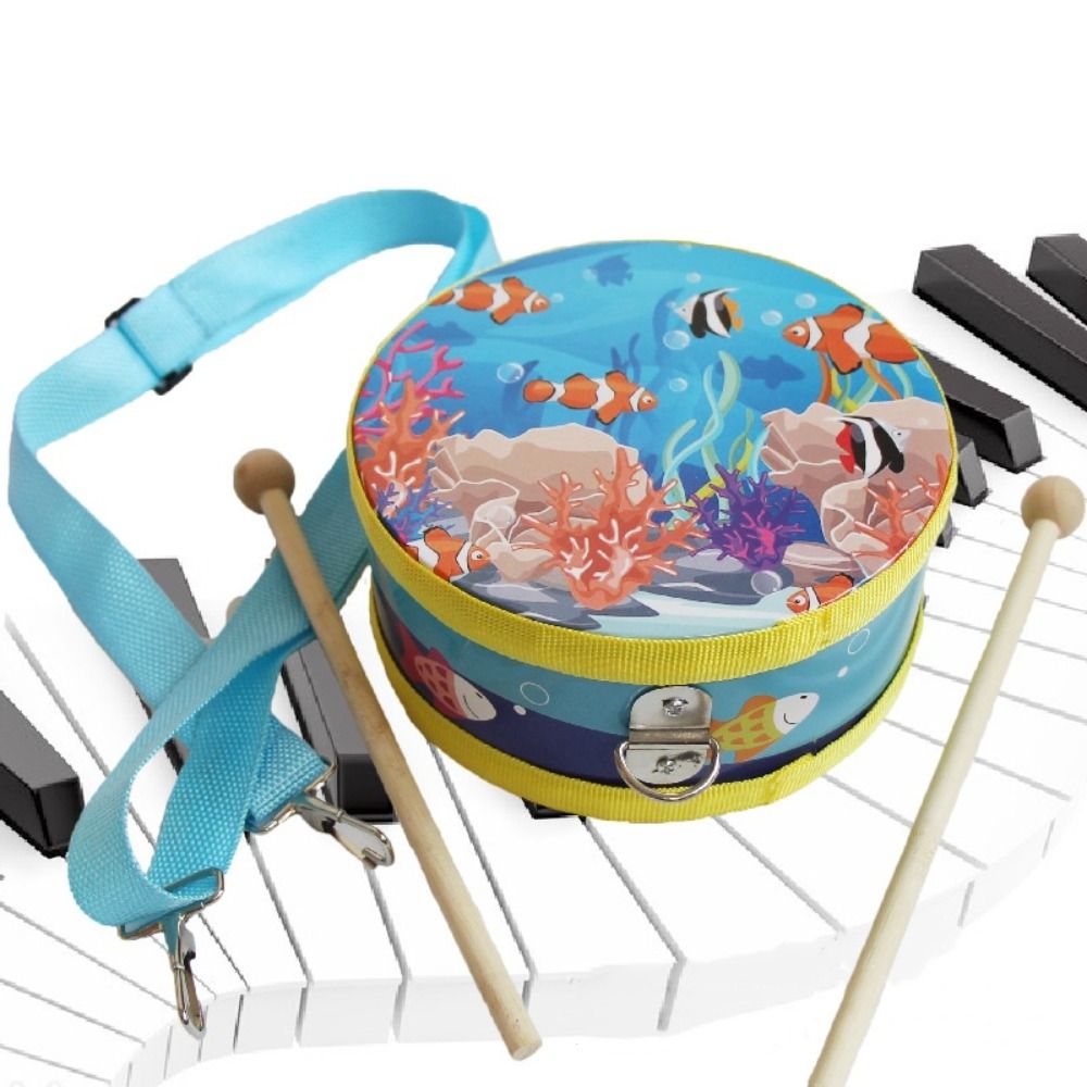 Wooden Children's Drum Double  - Musical Instrument Percussion recension och pris