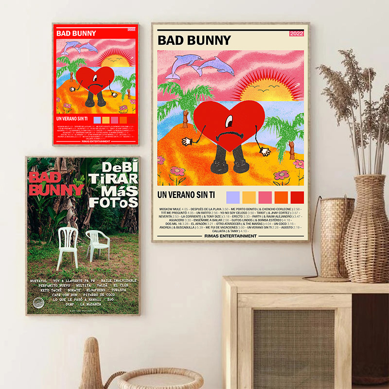 Bad Bunny Hip Hop Rap Music Al - Musical Instrument Painting recension och pris