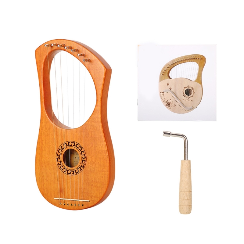 Multipurpose 7 String Lyre Har - Musical Instrument Groups recension och pris