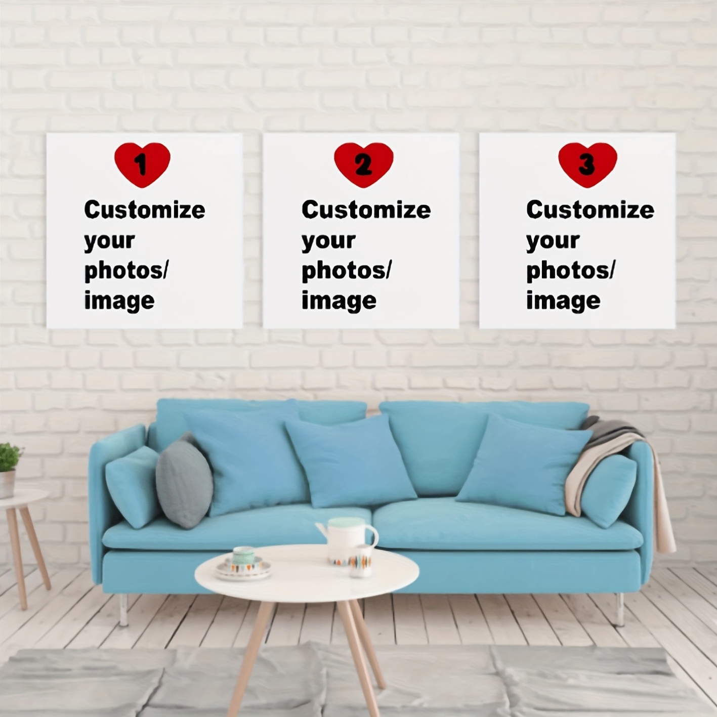 3pcs/set Custom Square Canvas  - Musical Instrument Painting recension och pris
