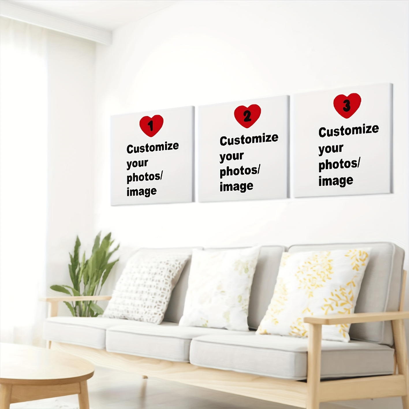 3pcs/set Custom Square Canvas  - Musical Instrument Painting recension och pris