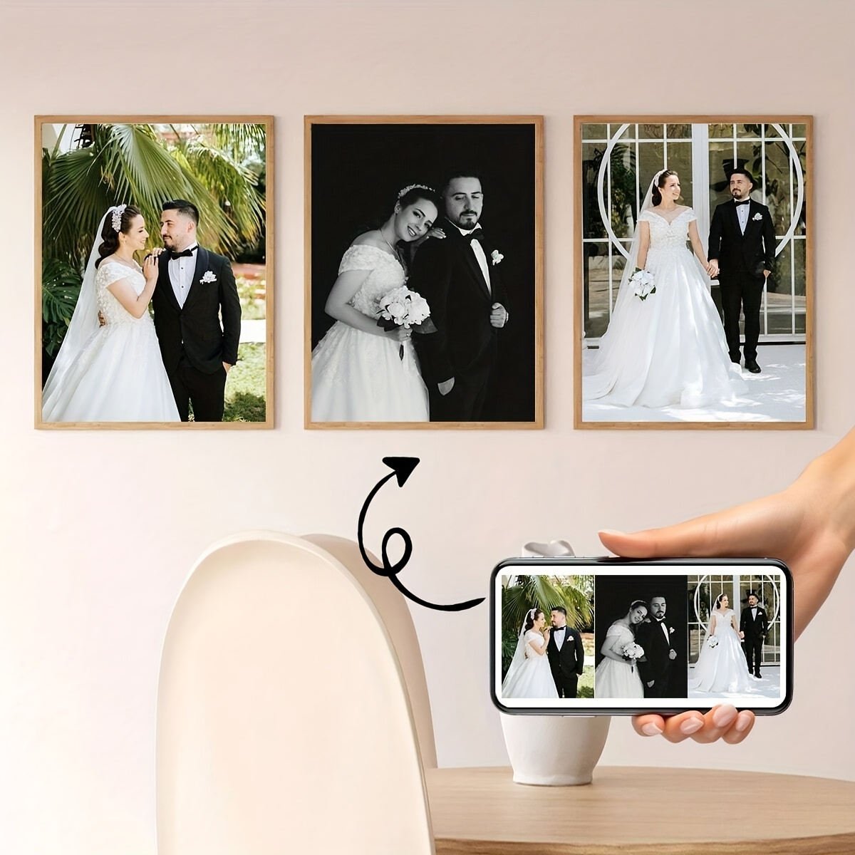 3pcs/set Custom Square Canvas  - Musical Instrument Painting recension och pris