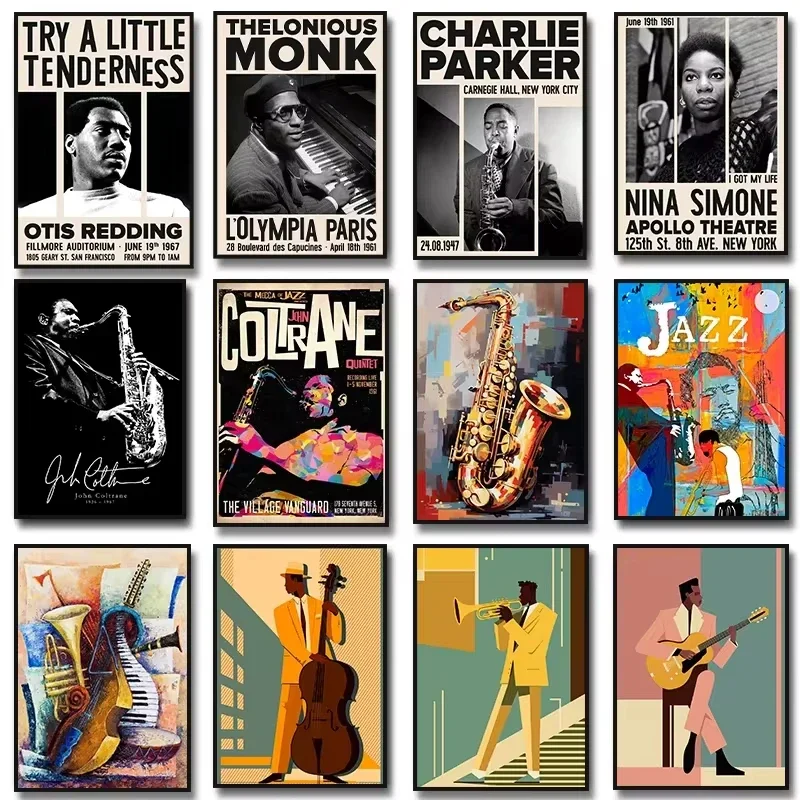 Jazz Music Saxophone Guitar Ce - Musical Instrument Painting recension och pris